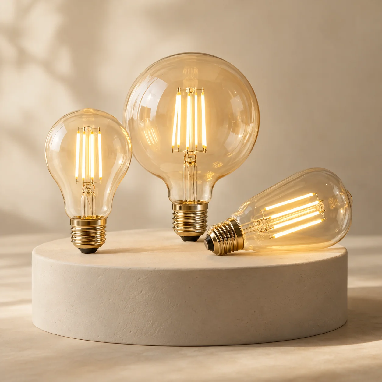 Becuri decorative cu lumină caldă